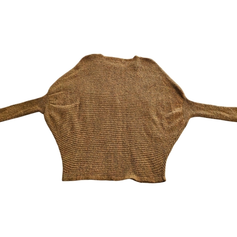 La Miel Ribbed Rust Dolman Sleeve Sweater WMNS Sz M - Picture 3 of 7